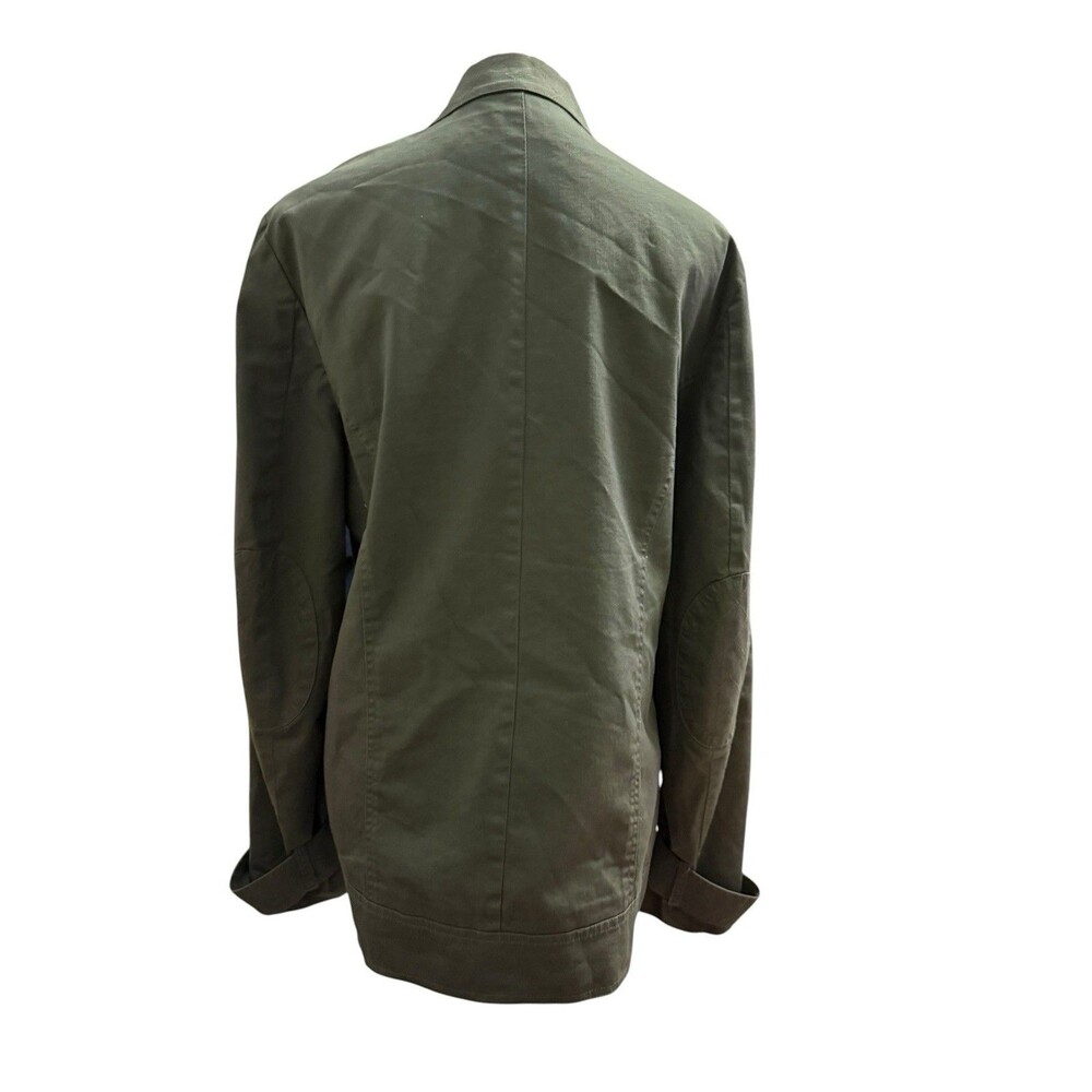G by GUESS Olive Green Military Utility Field Jacket Size Small Cotton - Picture 4 of 9